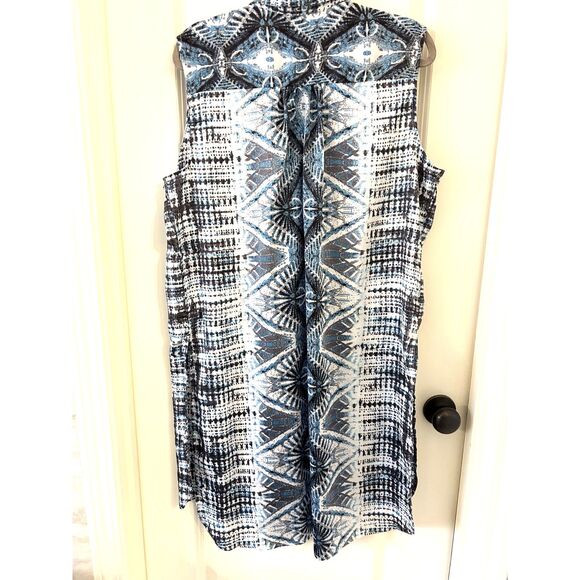 Mushka by Sienna Rose Sleeveless Long Tunic Blouse - Size XL - Picture 3 of 5